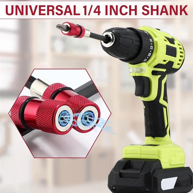 8Pcs Drill Bit Extension Set Magnetic Drill Extension Bit Holder Drill Bit Extender 1/4 Inch Hex Bit Holder With 8 Bits-Hot