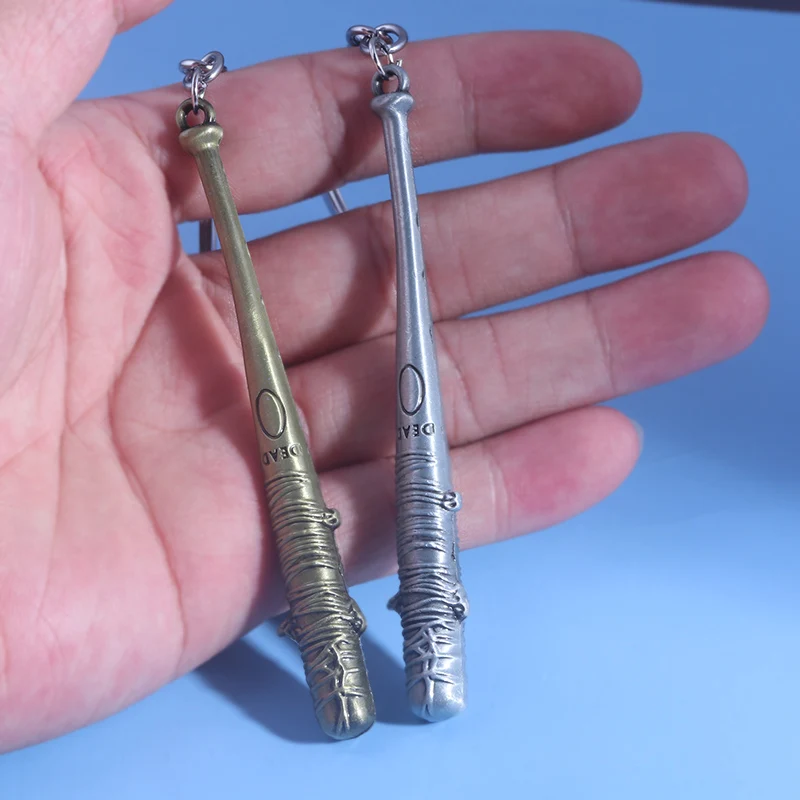 TV The Walking Dead Stick Keychain Negan\'s Bat LUCILLE Baseball Bat shape Keyring For Men Women Car Bag Key Jewelry Accessories