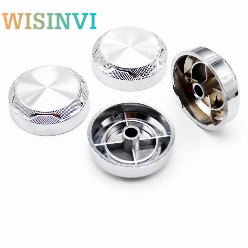 

5pcs 40×12mm Plastic silver potentiometer Amplifier volume knob Electronic Instruments switch cap Flower Shaped Inner Hole 6mm