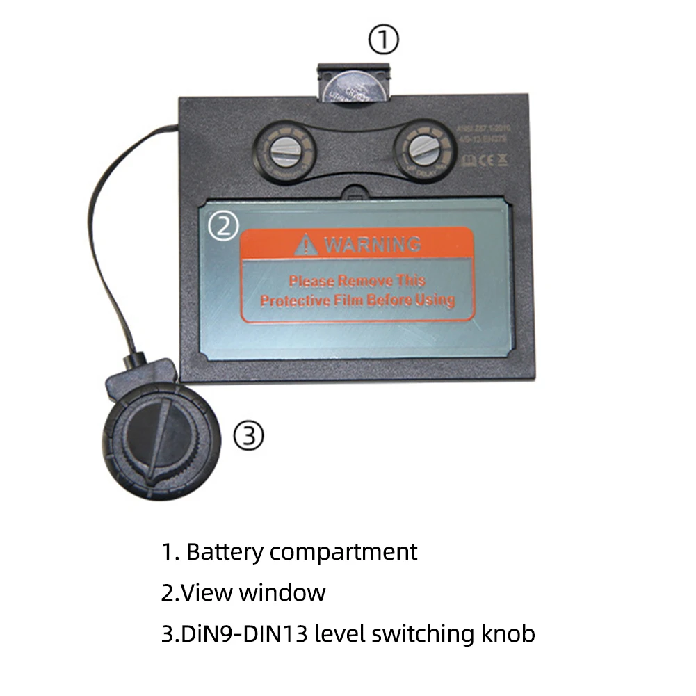 Solar Auto Darkening Replace Welding Lens Panel Eye Protection Welding Lens Professional Clear Window Welding Tool Accessory