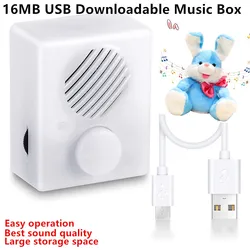 Voice Recorder for Stuffed Animals,16M USB Downloadable & Recordable Sound Box for Crafters, School Presentations, DIY Gifts