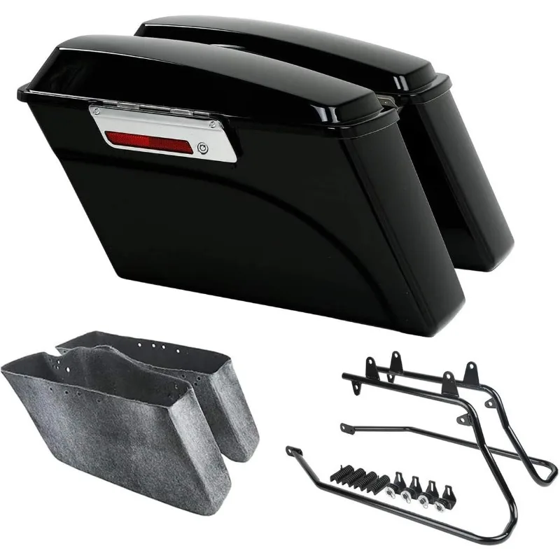 

Tengchang Hard Saddlebags Saddle Bags W/ Conversion Brackets For DAVIDSON Softail