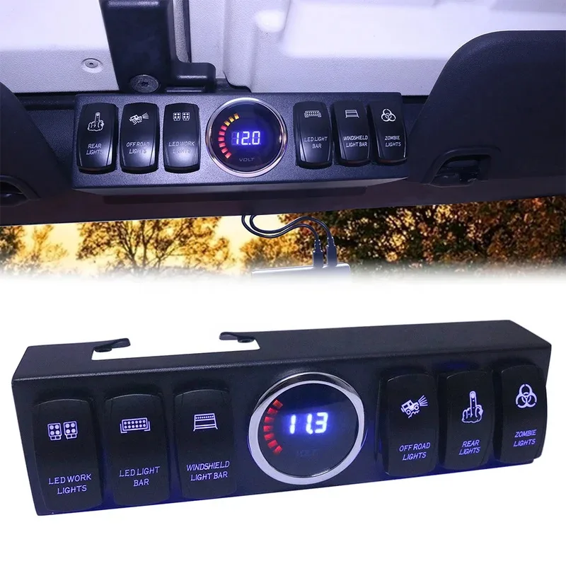

Factory Hot Selling 6 Gang Rock Switch Panel System for Wrangler JK JKU 2007-2018 ( Sports, Sahara, Freedom & Rubicon )