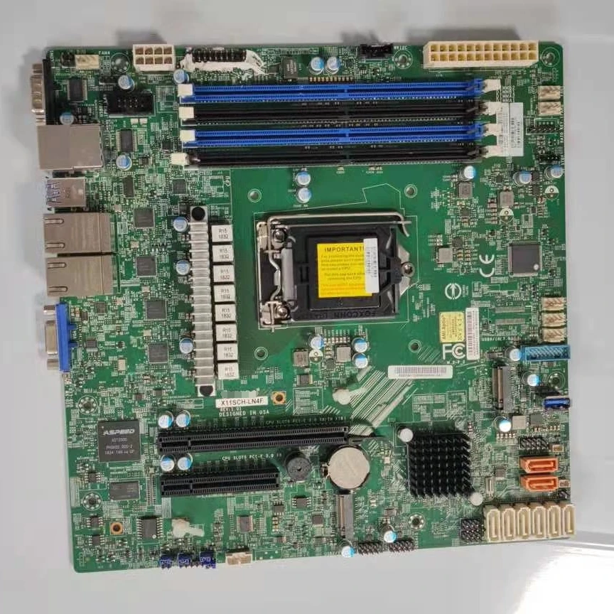 

X11SCH-LN4F для материнской платы Supermicro Single Socket LGA1151, 8-го/9, поколения. Процессор Core i3 Xeon E-2100/2200 с четырьмя портами локальной сети GbE