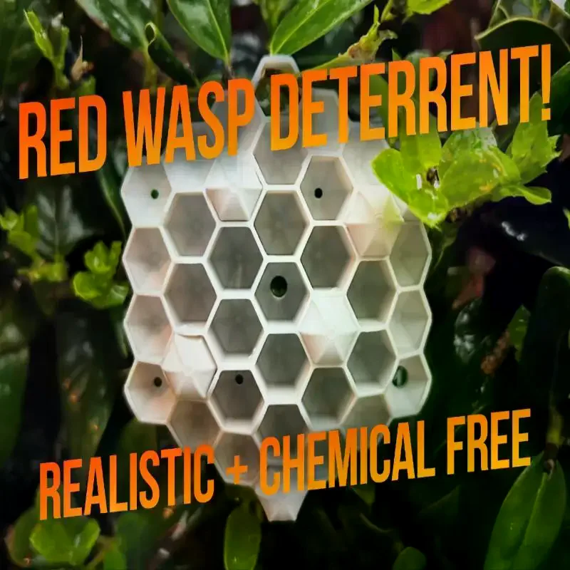 Wasp Deterrent Hanging Repellent: Durable Realistic Outdoor Garden Pest Control No Batteries