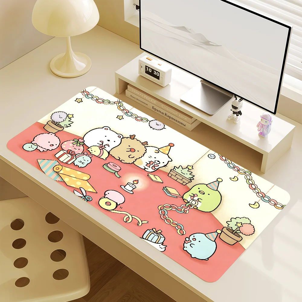 Mouse Pad MousePad Non-slip Cute Lockedge Office Cartoon S-Sumikko Student Gaming Thickened Large Gurashi Writing Pad Cushion
