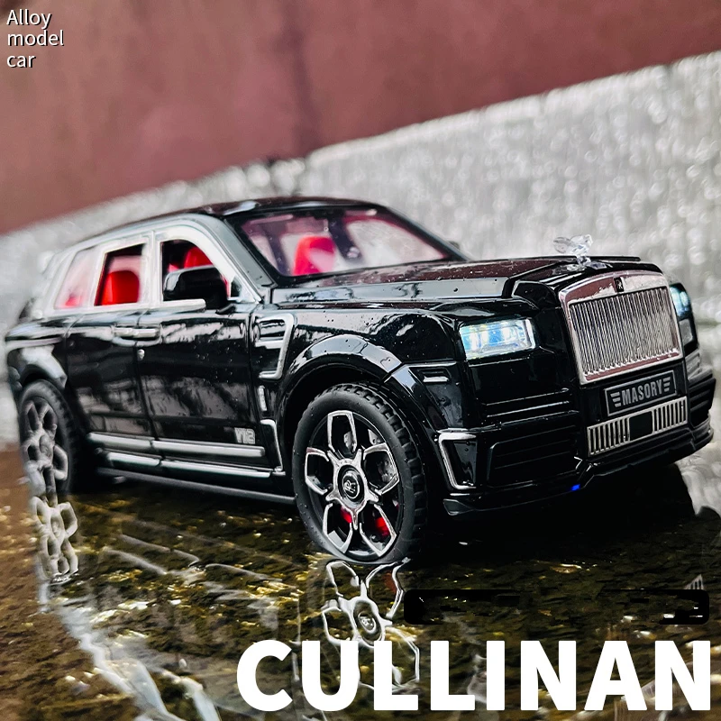 1/32 Rolls Royce Cullinan Masory SUV Alloy Car Model Diecasts Toy Vehicles Metal Car Model Collection Sound and Light Kids Gifts