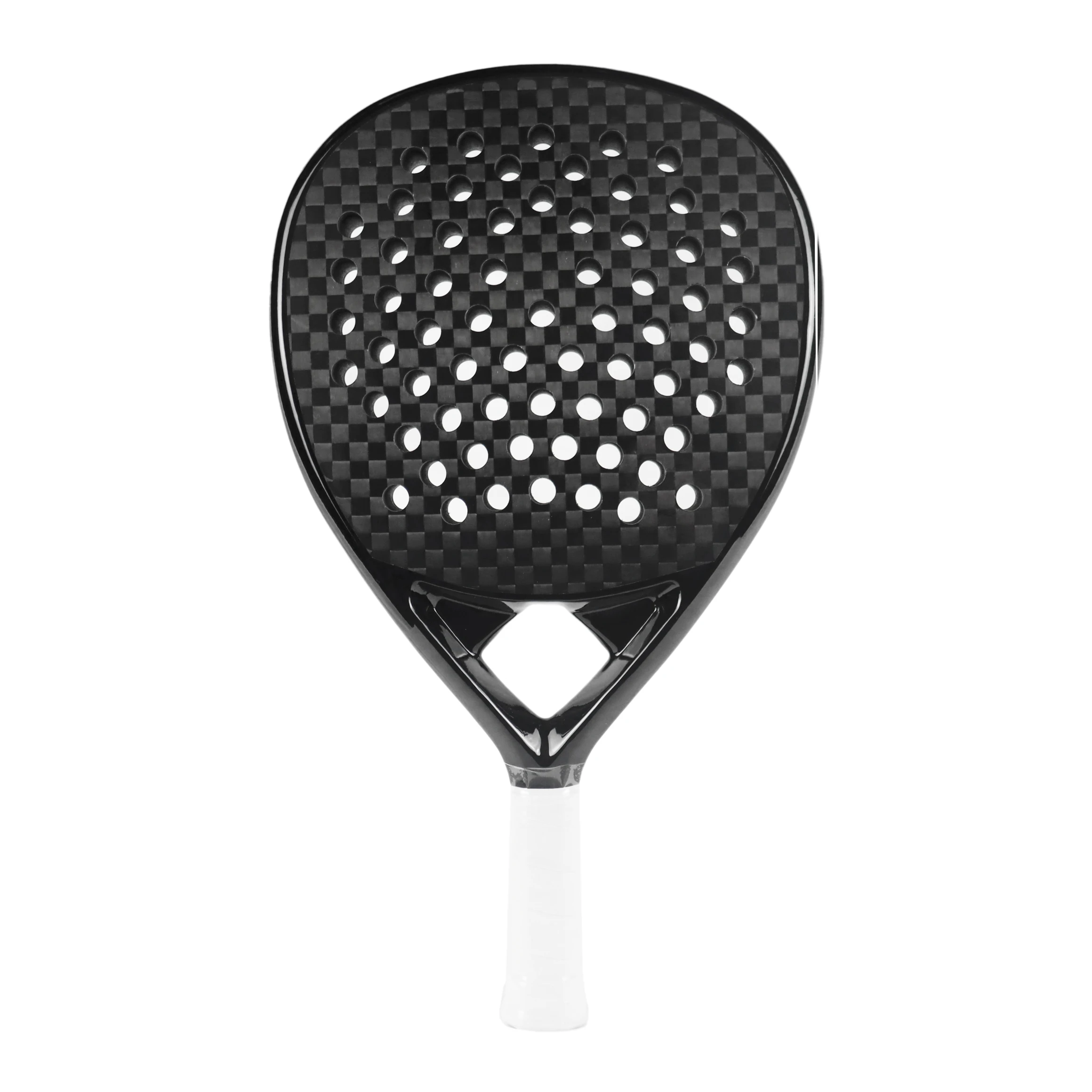 AMASPORT Padel Racket 12K Carbon Fiber Tenis Padel Paddle Teardrop Surface Tennis Padle Racket with Eva Soft Memory Foam Core