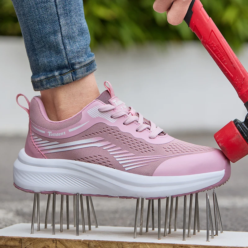 Ladies' Safety Shoes, Anti-Smashing and Anti-Puncture Work Shoes, Insulated Shoes, Lightweight and Fashionable Protective Boots