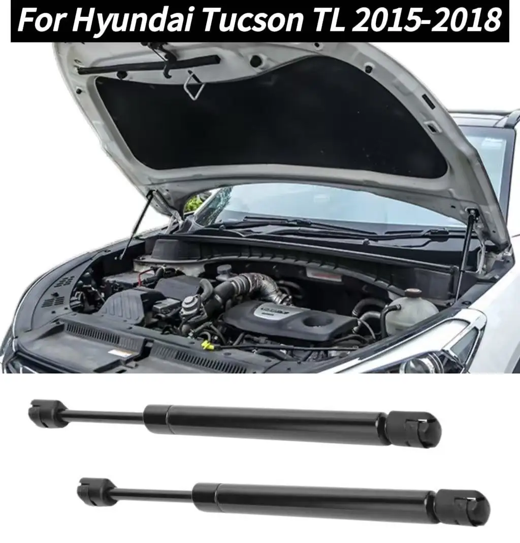 

Front Hood Lift Support Gas Struts, Modified Bonnet Shock Damper Absorber Carbon Fiber Spring For Hyundai Tucson TL 2015-2018