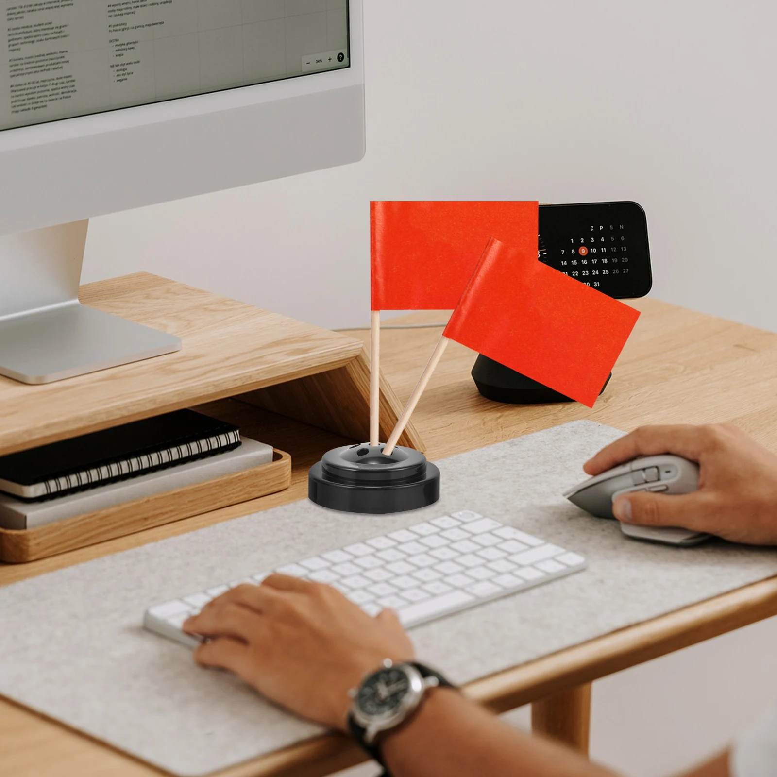 

6 Pcs Flag Small Holder for Souvenir Stands on Table Desktop Mini Base Holders Flags Multiple