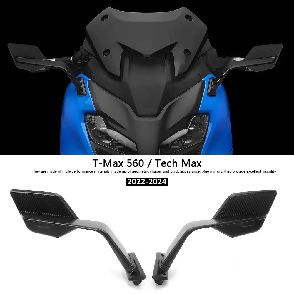 

2023 2024 Stealth Max Mirrors Sports Winglets Mirror Kits Adjustable Wing Mirrors For Yamaha T-MAX 560 T-Max560 Tech Max 2022