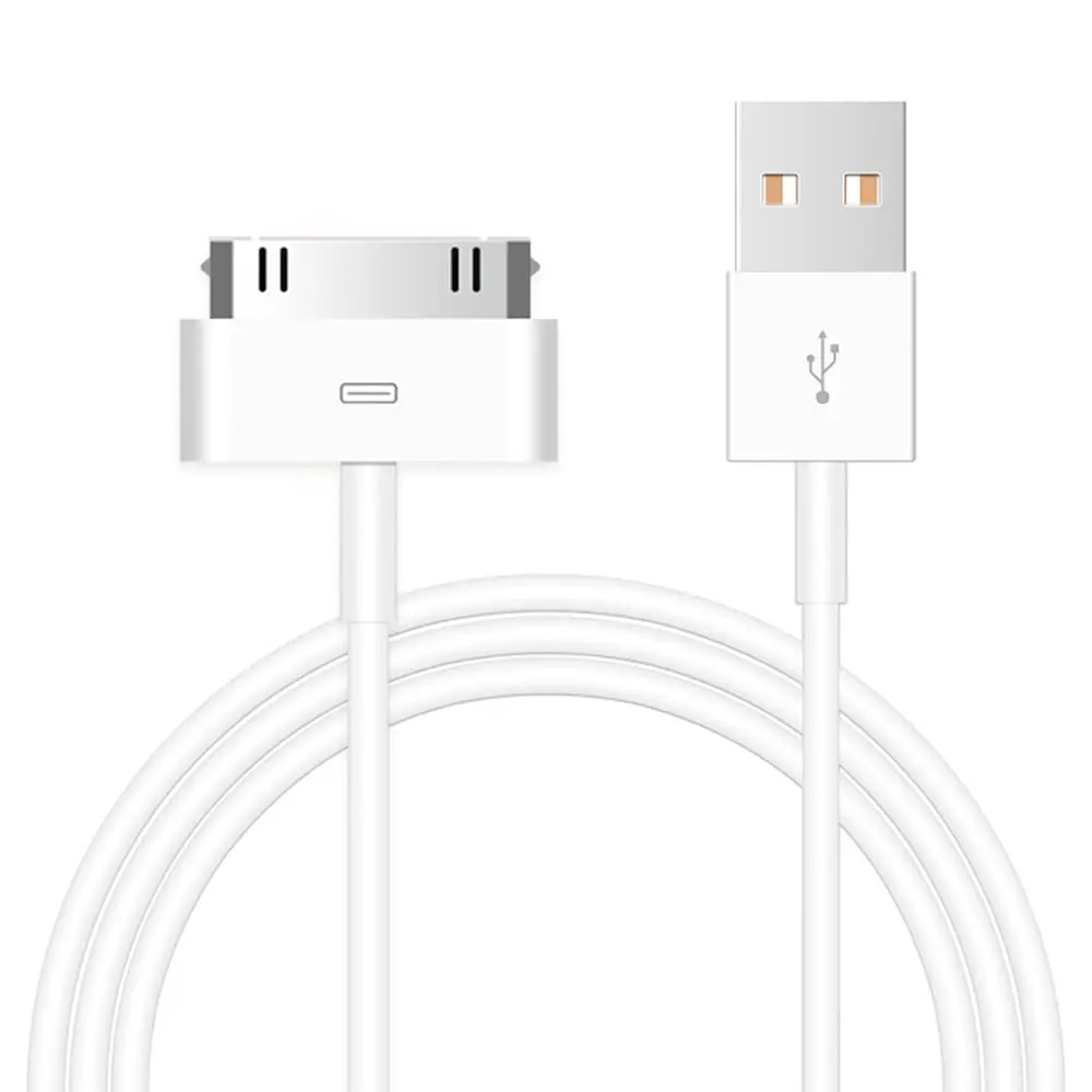 30 pin usb charger cable for Apple iphone 4 4s 3 3GS ipod nano ipad 1 2 3 iphone4 iphone4s 1m 1.5m charging cargador chargeur