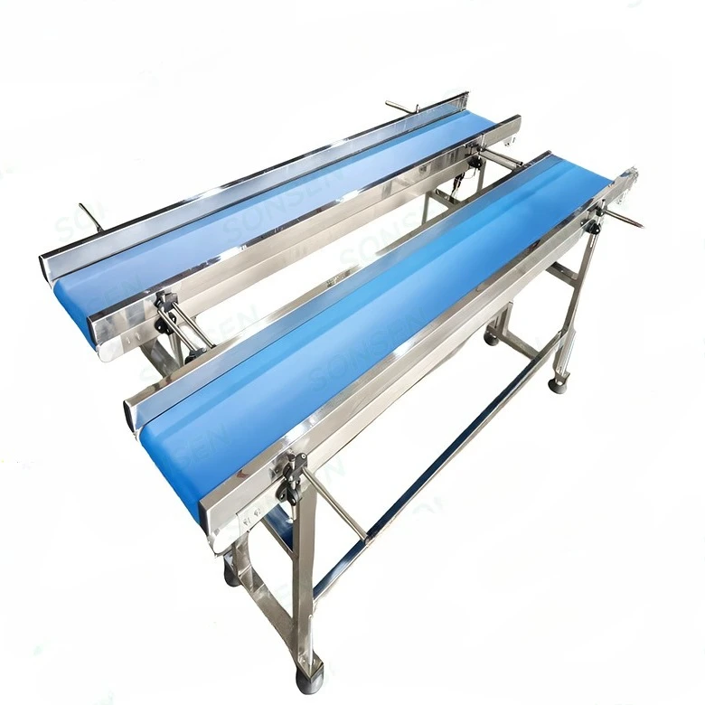 Polyurethane Straight Belt Conveyor Equipment - Small Business Industrial Electric Conveyor Line Food Grade