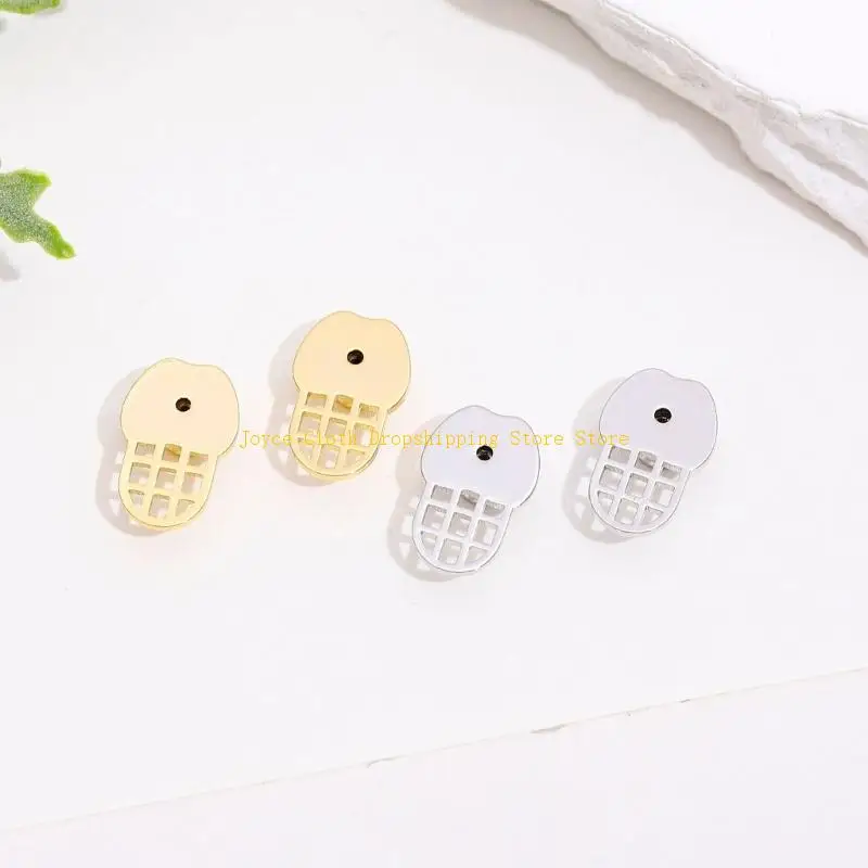 2PCS Earring Support Backs For Heavy Earrings Comfortable And Adjustable For Droopy Earlobes Gold And Silver Colors 10CD