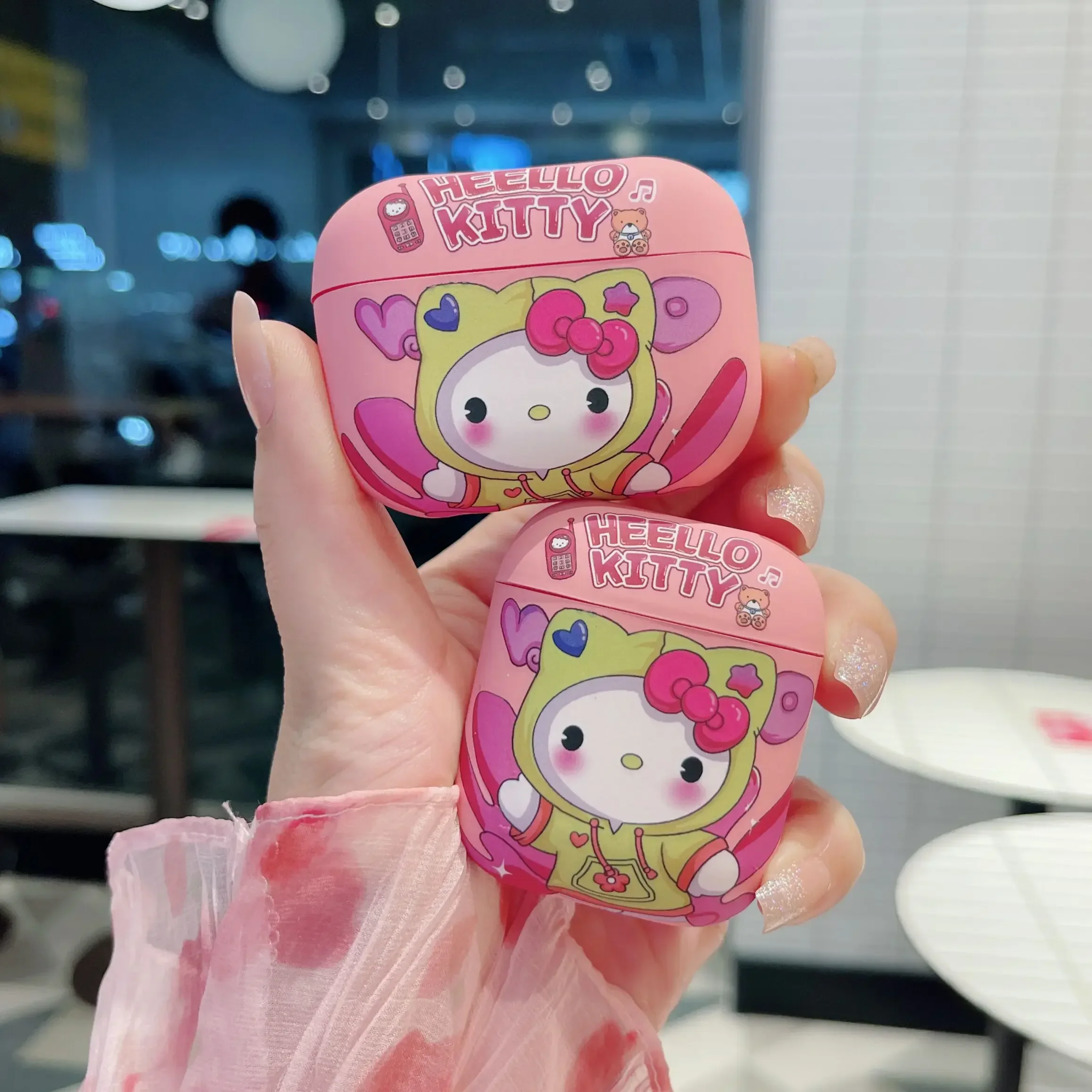 

Cute Cartoon Hello Kitty Earphone Protective Cover AirPods Case for AirPods 1 2 3 4 Pro and Pro2 Convenient To Carry