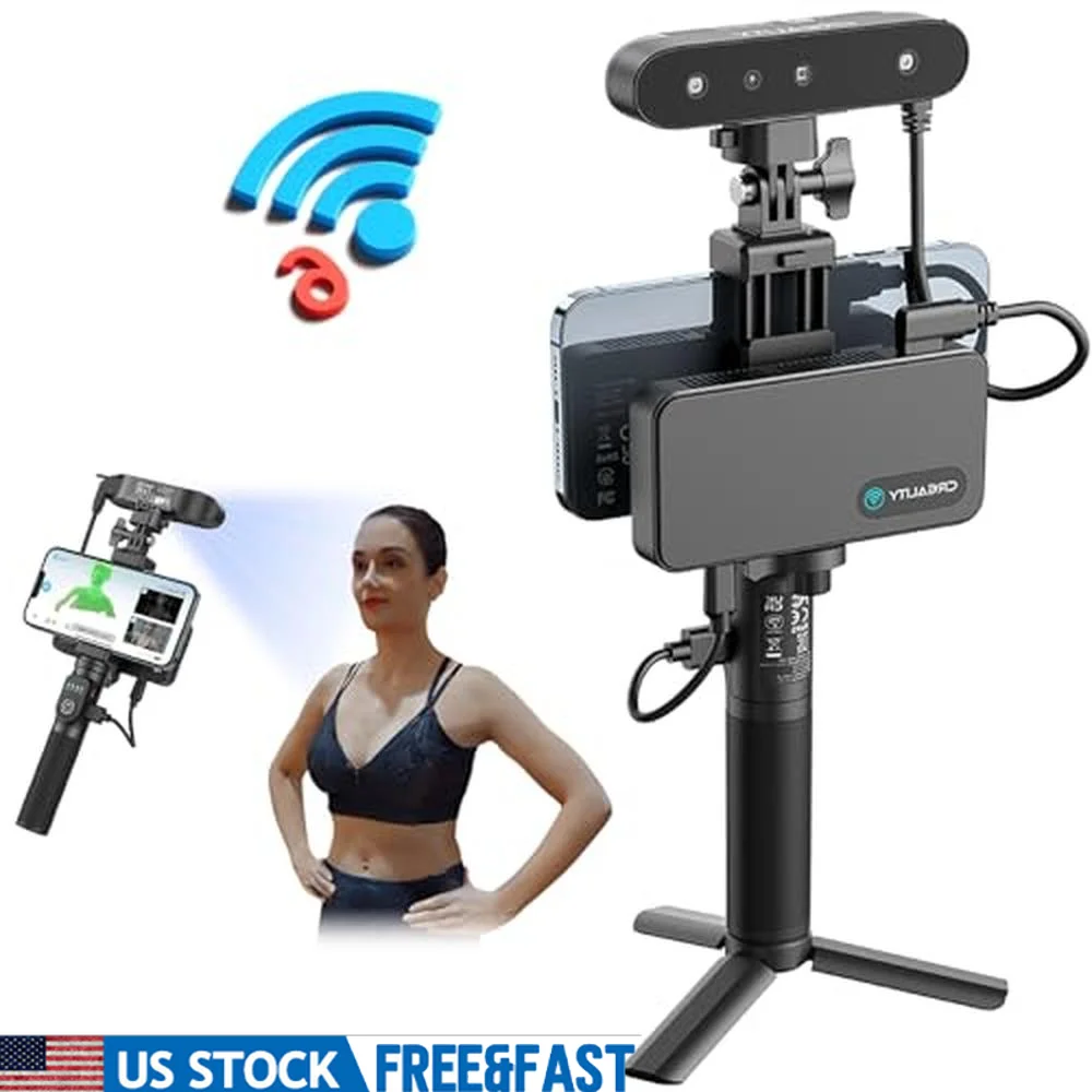 Creality CR-Scan Ferret Pro 3D Scanner Atualização Modelo Portátil Scan WiFi6 Anti-Shake Track 0.1mm Suave Coleção de Dados eficiente