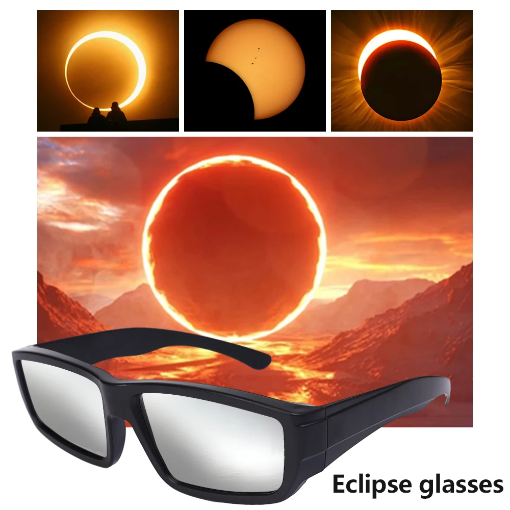 Square Filter Harmful Light Protect Eyes Sunglasses Outdoor Activities Travel Total Solar Eclipse Eyewear Glasses for Women Men