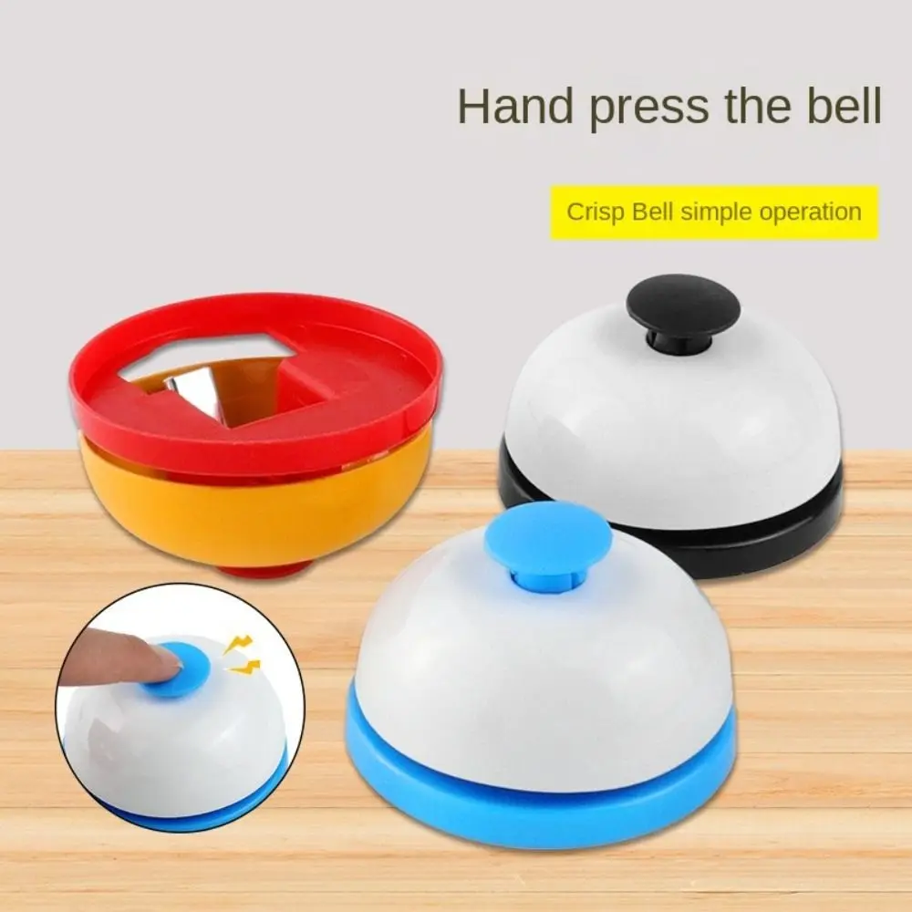 Portable Metal Hand Bell Delicate Durable Pet Training Hand Ringing Hand Pressing Service Bell Table Game Toy Accessories