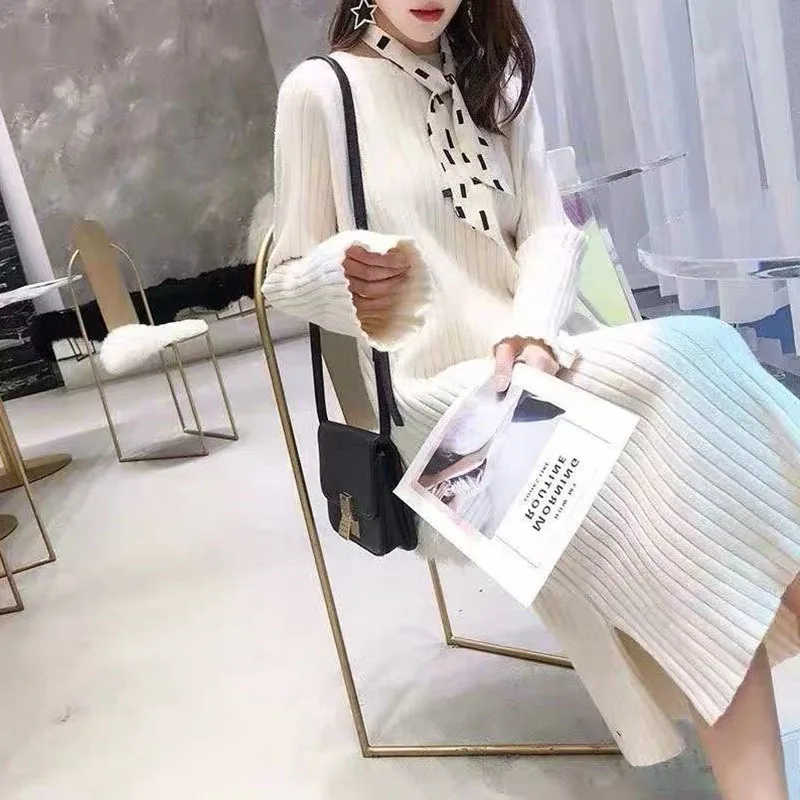 Pullover al ginocchio Maglioni con stampa di cani Maglioni da donna Plaid modello waffle Escursionismo Maglieria sportiva stile preppy Bottoni Harajuku