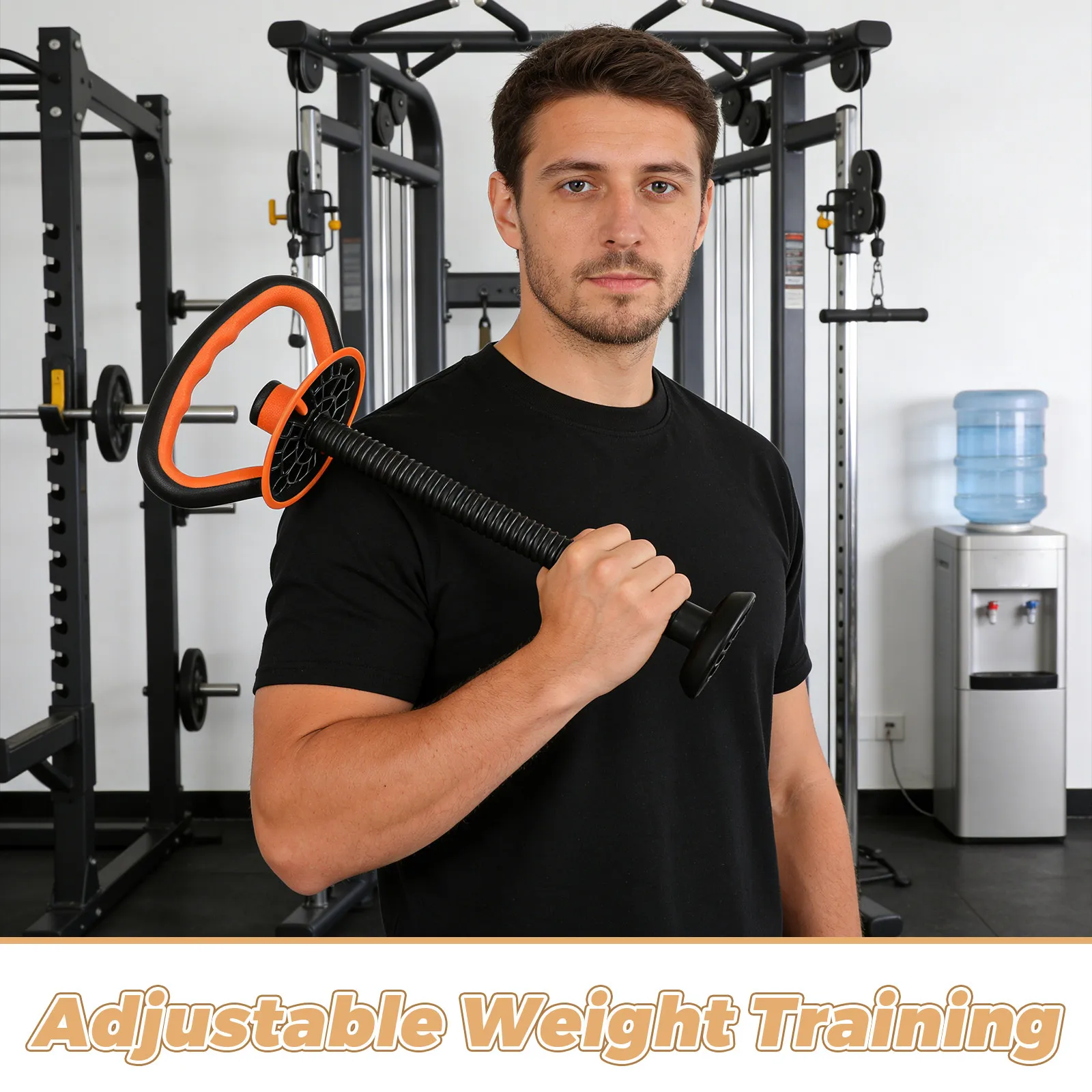 Adjustable Kettlebell Handle Fitness Grip for Dumbbells Heavy Duty Ergonomic Non-Slip Kettlebell Attachment Home Gym Strength - view 2