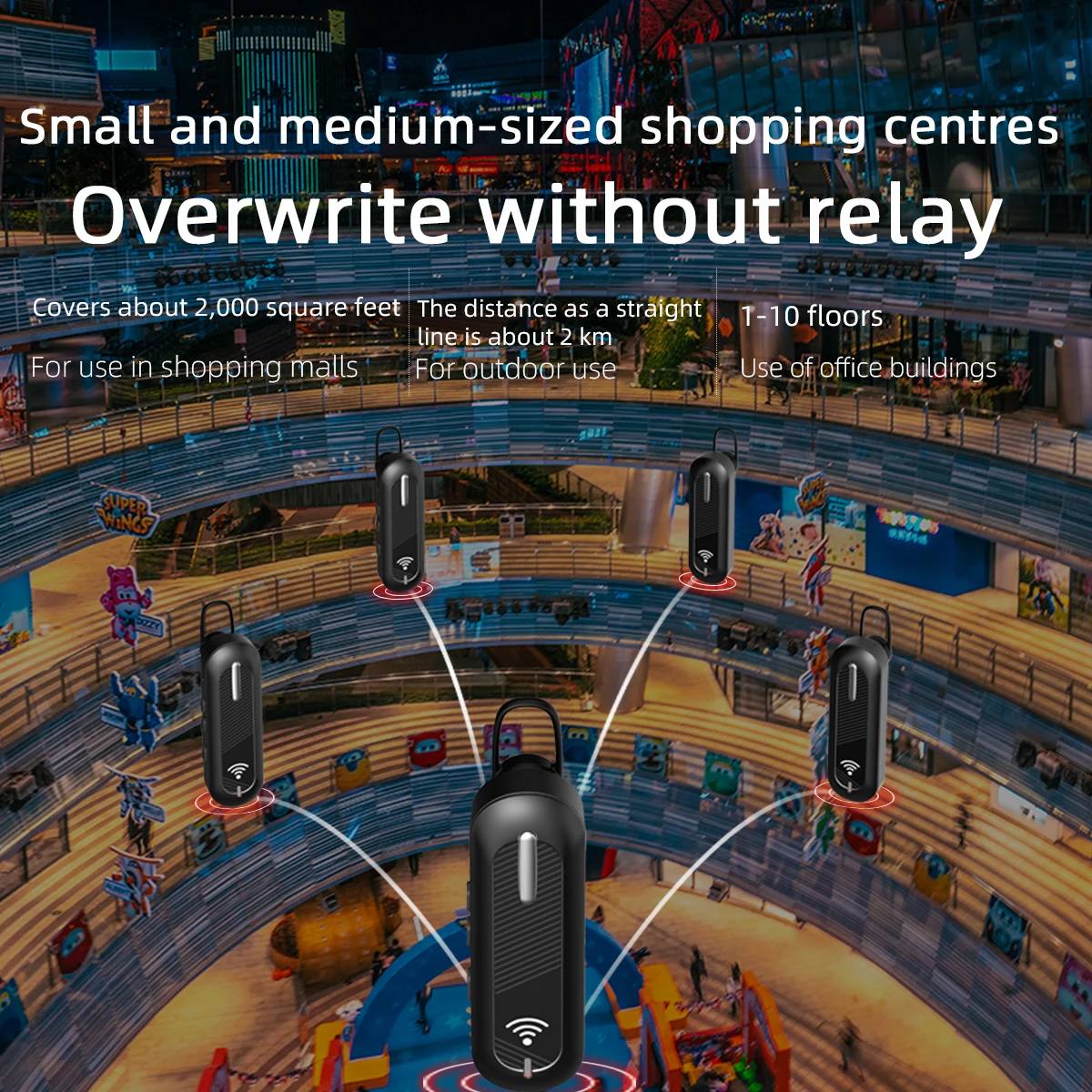 لاسلكي الأذن هوك جهاز إرسال واستقبال صغير ، تردد الكورية ، مجموعة Vox راديو صغير ، جهاز إرسال واستقبال بلوتوث ، KSUT X-V28 ، 2 قطعة