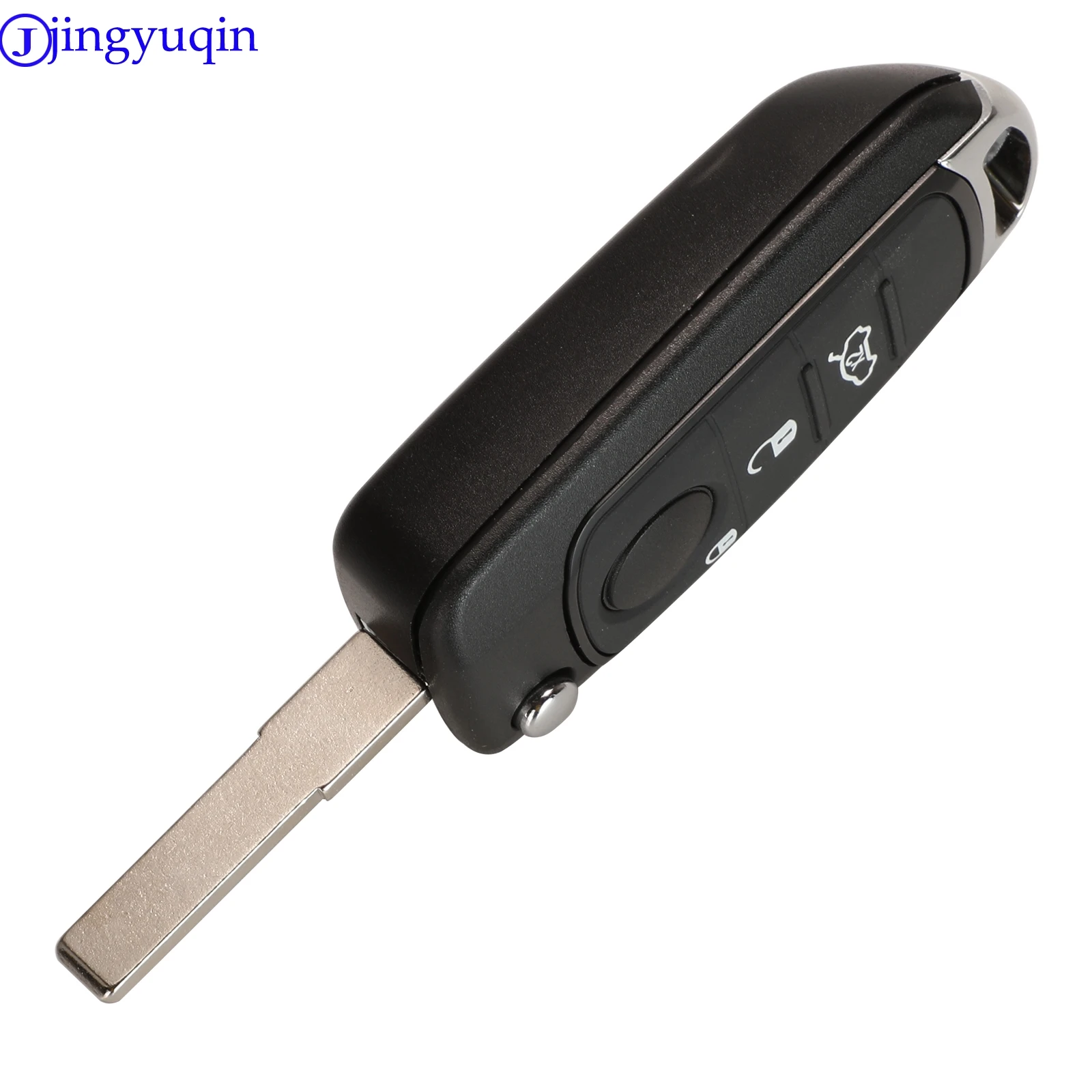 jingyuqin 3/4 Przyciski 434MHz 4A Chip PCF7938 Remote Key Dla samochodów FIAT TYP Toro 500X Z nowego pilota