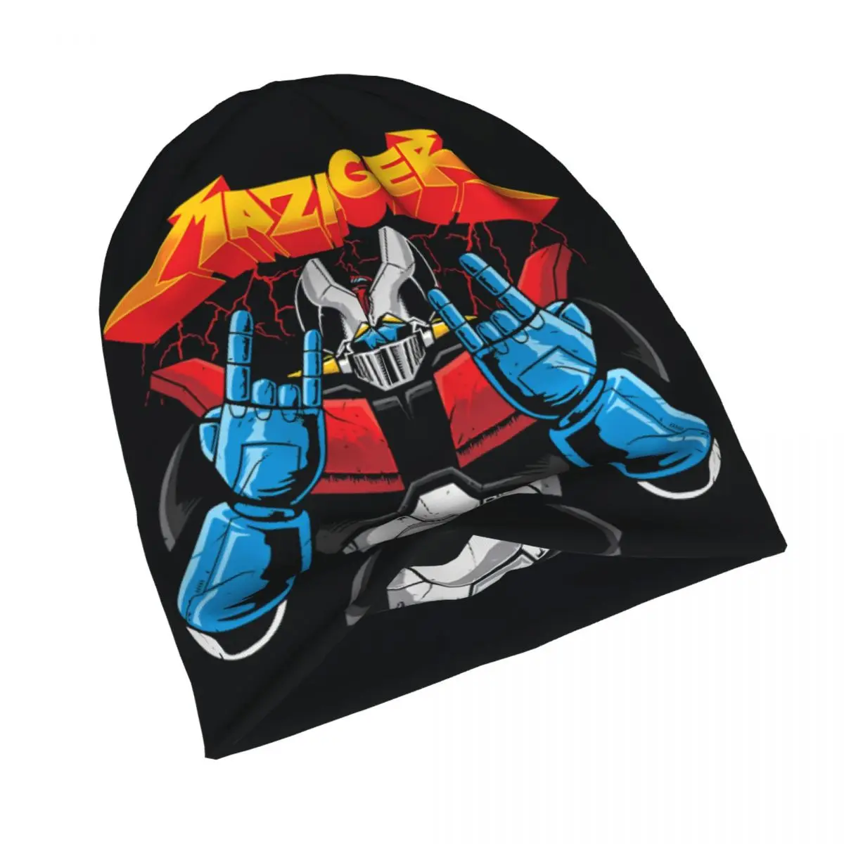 MAZINGER Z Unisex cienkie czapki rowerowe dwuwarstwowe kapelusze oddychające