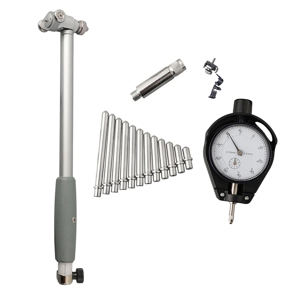 

Stainless Steel Dial Indicator Bore Gauge Kit Measures Workpiece Diameters Accurately from Fifty to Sixty Millimeters
