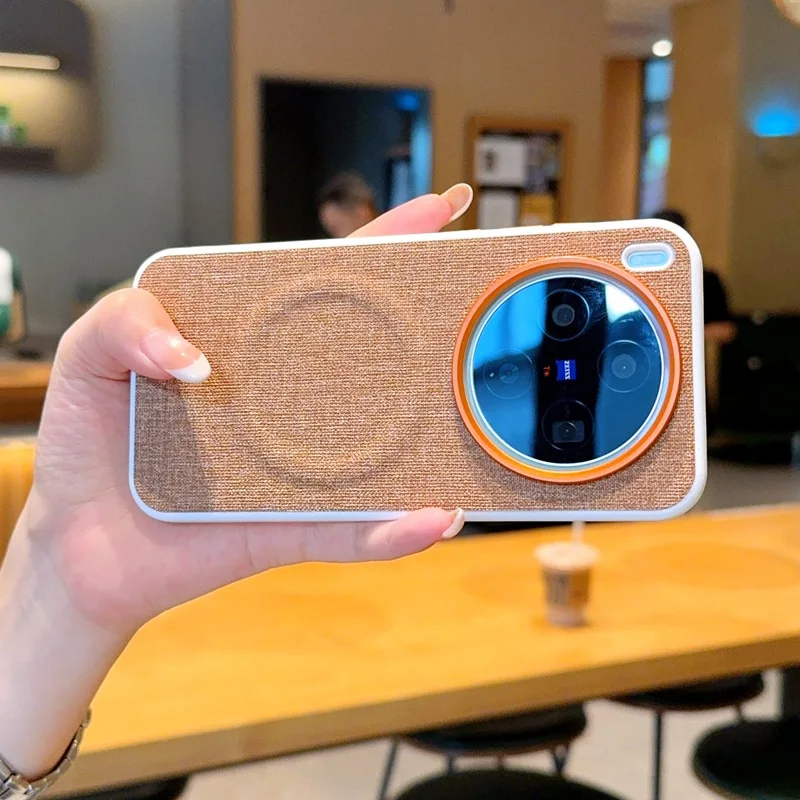 لـ ممن لهم العثور على حافظة هاتف قماش x8 x9 مع أزرار معدنية findx8pro غلاف مغناطيسي x8s #5