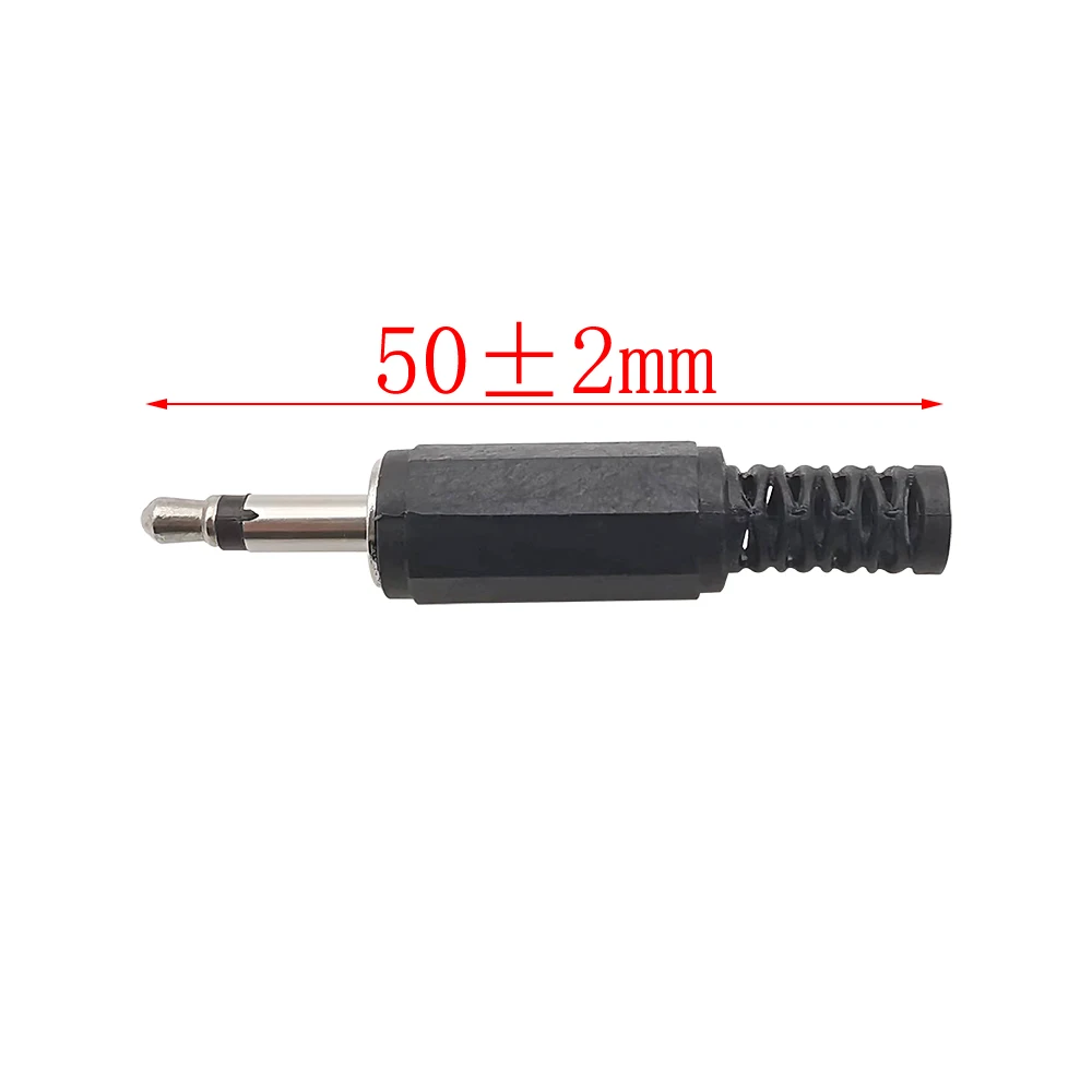 10/5Pcs Plastic 3.5 mm Male Plug Mono Audio Headphone Adapter Single Channel 3.5mm Plug Jack Solder Extension Cable Connector