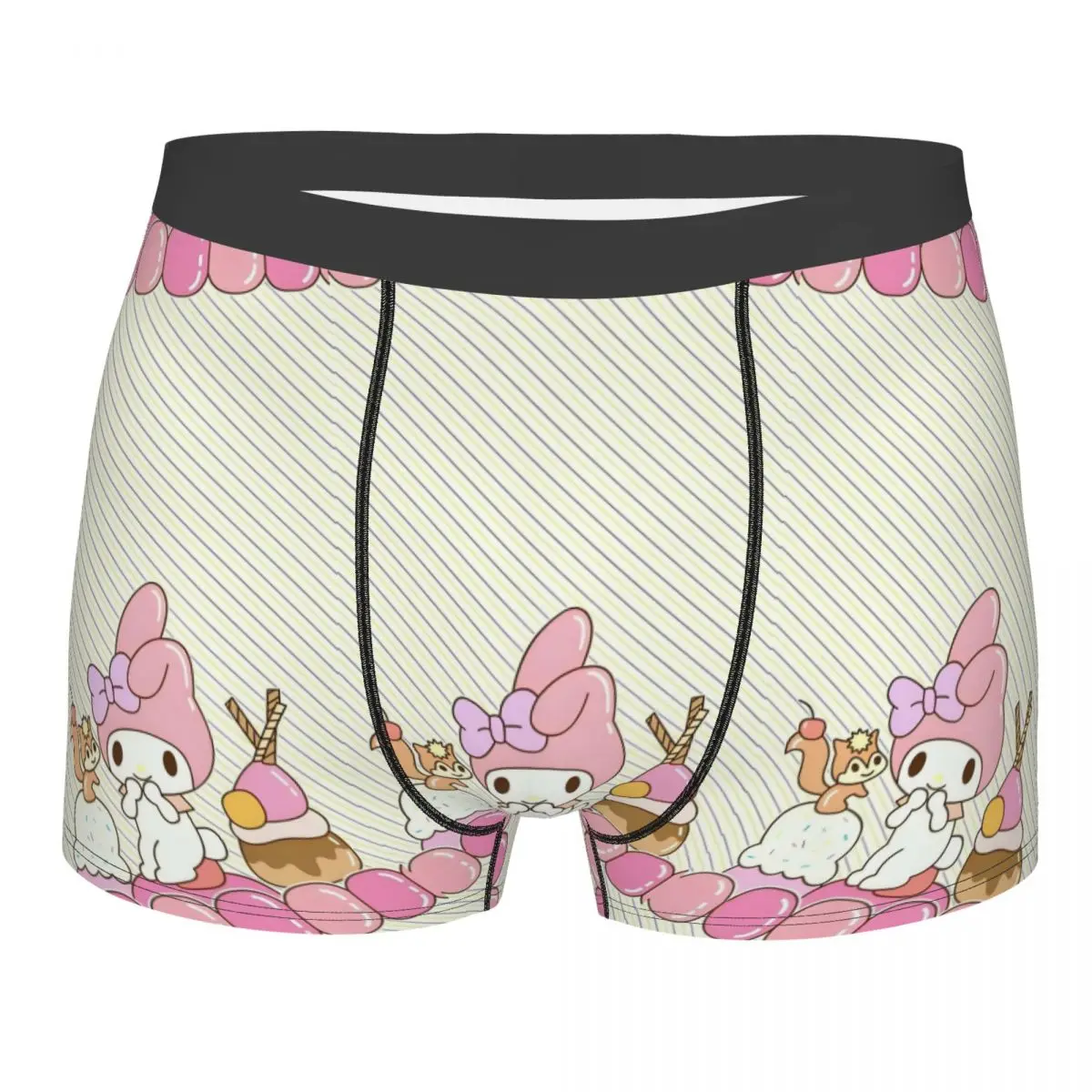 

Мужское крутое нижнее белье с изображением мелодии на заказ, трусы-боксеры, дышащие шорты, трусы, трусы