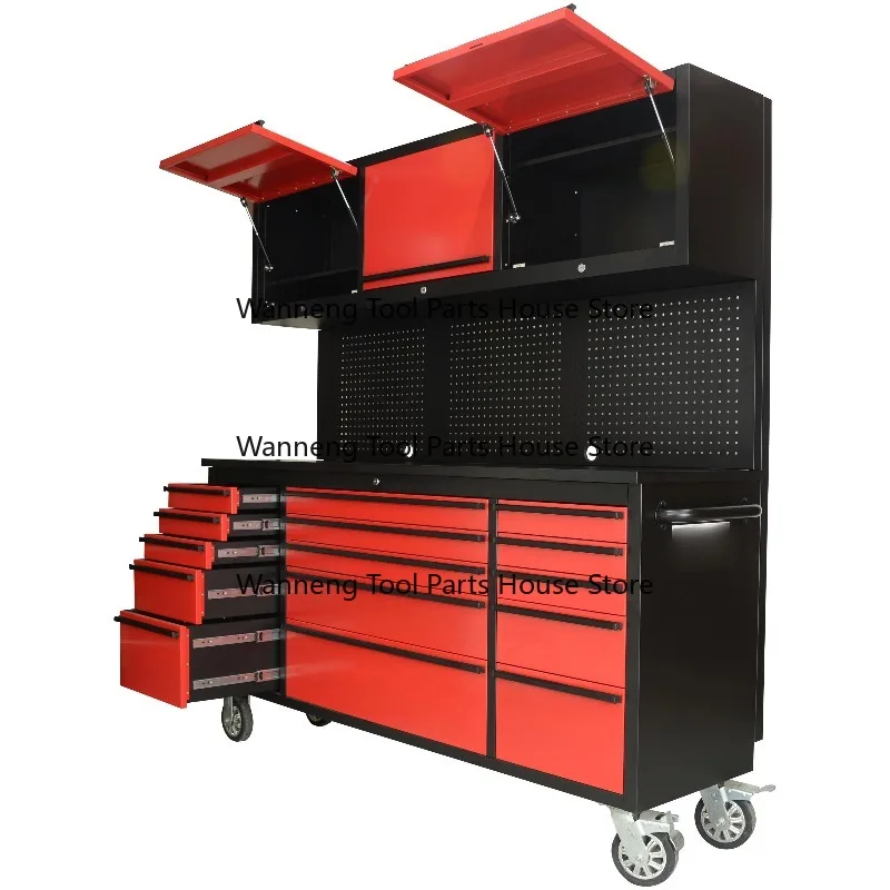 

Stainless Steel Tool Cabinet Combination Workbench Chest with Storage Drawers for Heavy-Duty Workshop Organization