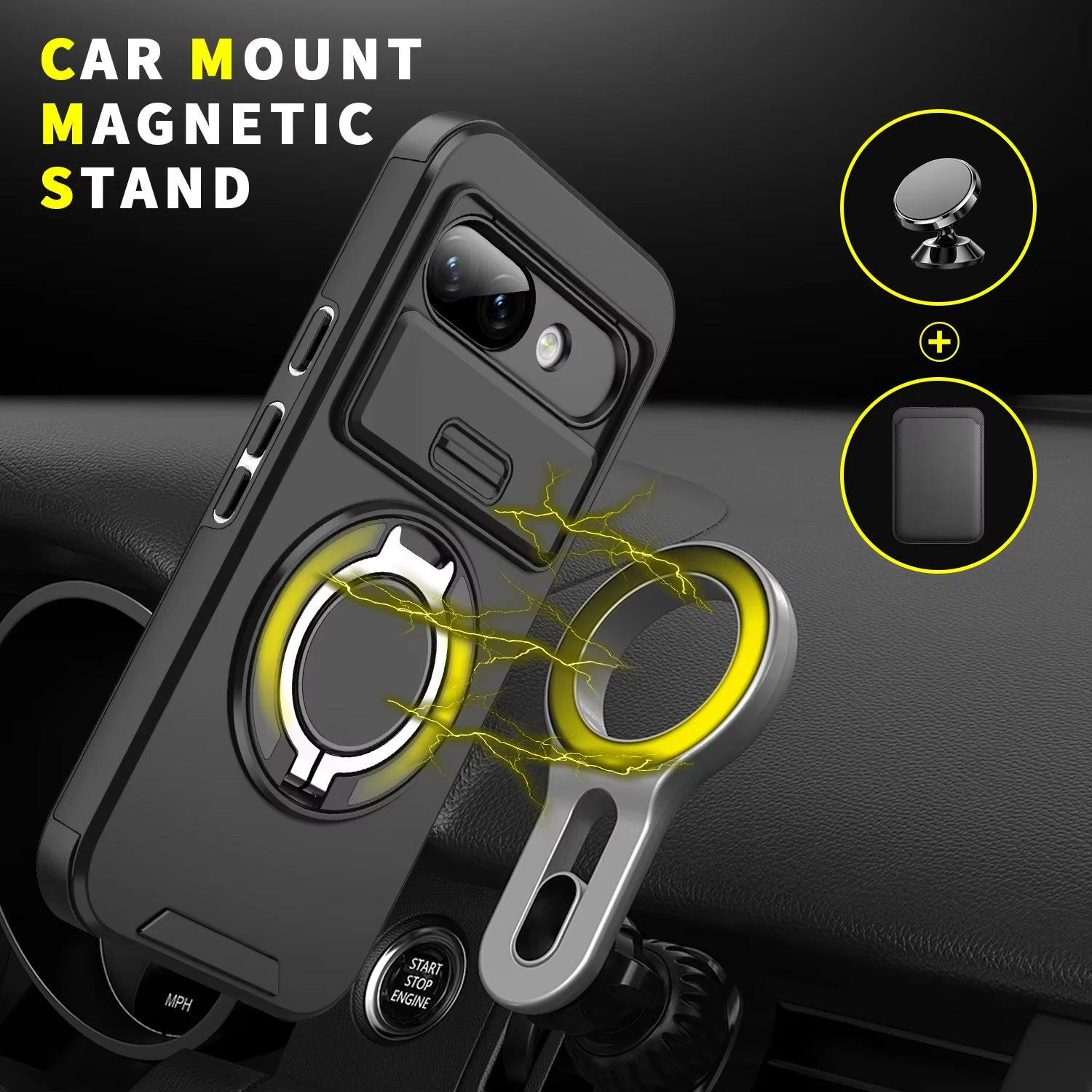360 °   Draaibare magnetische  - Phone Cases Quality recensie en prijs