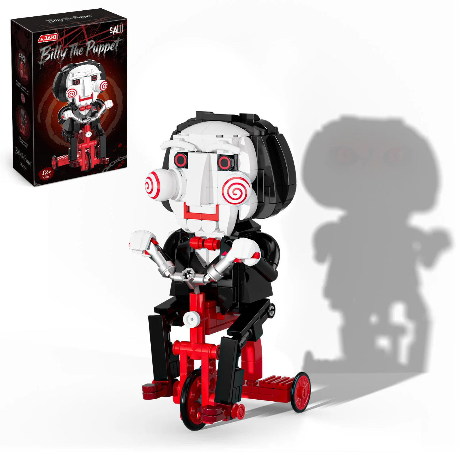 JAKI SAW Billy the Puppet on Tricycle Building Blocks 261pcs Official Movie Licensed Figure Gift