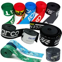 Cinturón de seguridad Universal para coche, correas de nailon para cinturón de seguridad de coche de carreras, cinturones de seguridad para asiento modificado, 2 uds.