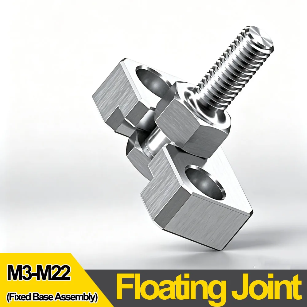 Floating Joint Cylinder Connecting Component External Thread Outer Hexagon Fixed Base Assembly Equivalent to WHC01 WHD71