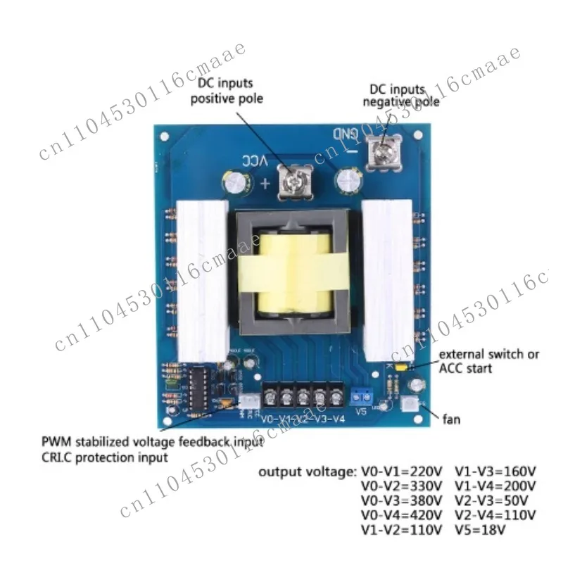 Suitable for 1000W Inverter DC Converter AC Boost Circuit Board Sine Wave Correction Wave Single Silicon Machine Front Stage