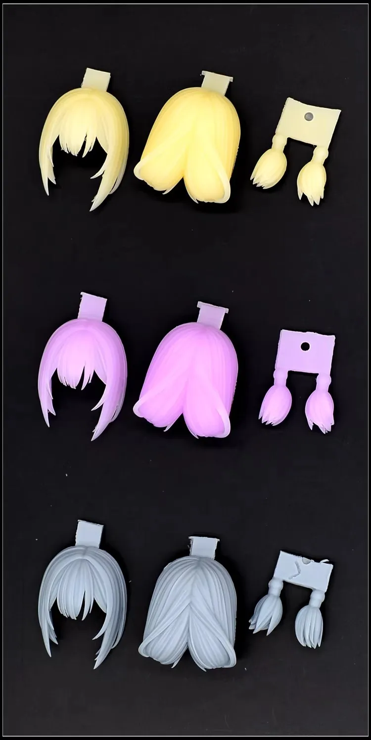 

Snail SH STUDIO 1/12 Mecha Girl Goddess Device Three Color Hair Style C4 Group Resin GK Modified Parts Model In Stock