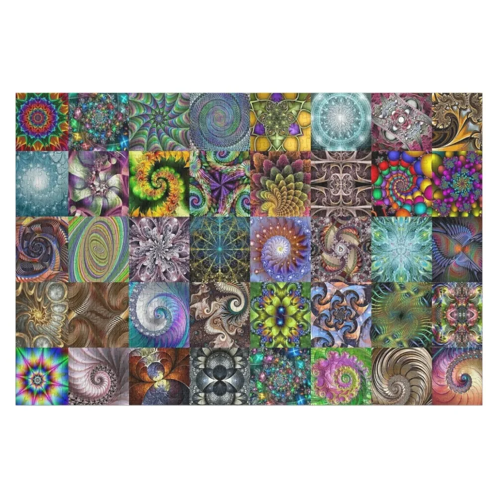 Fractals Jigsaw Puzzle Adult Wooden Christmas Gifts Custom Jigsaw Personalized Baby Object Puzzle