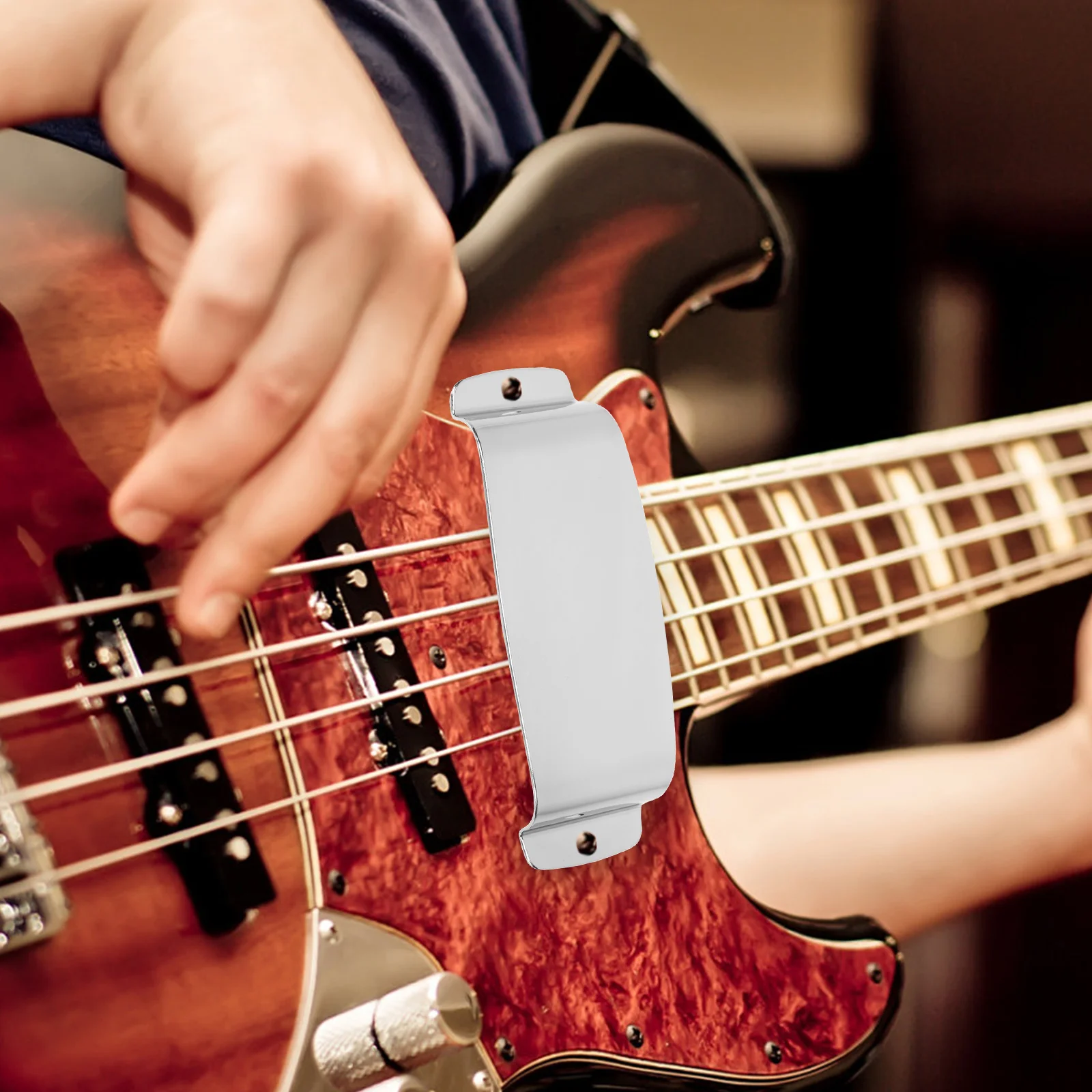 

Cover Bass Protection Sturdy Pickup Electric Guitar Accessories Silver Zinc Alloy