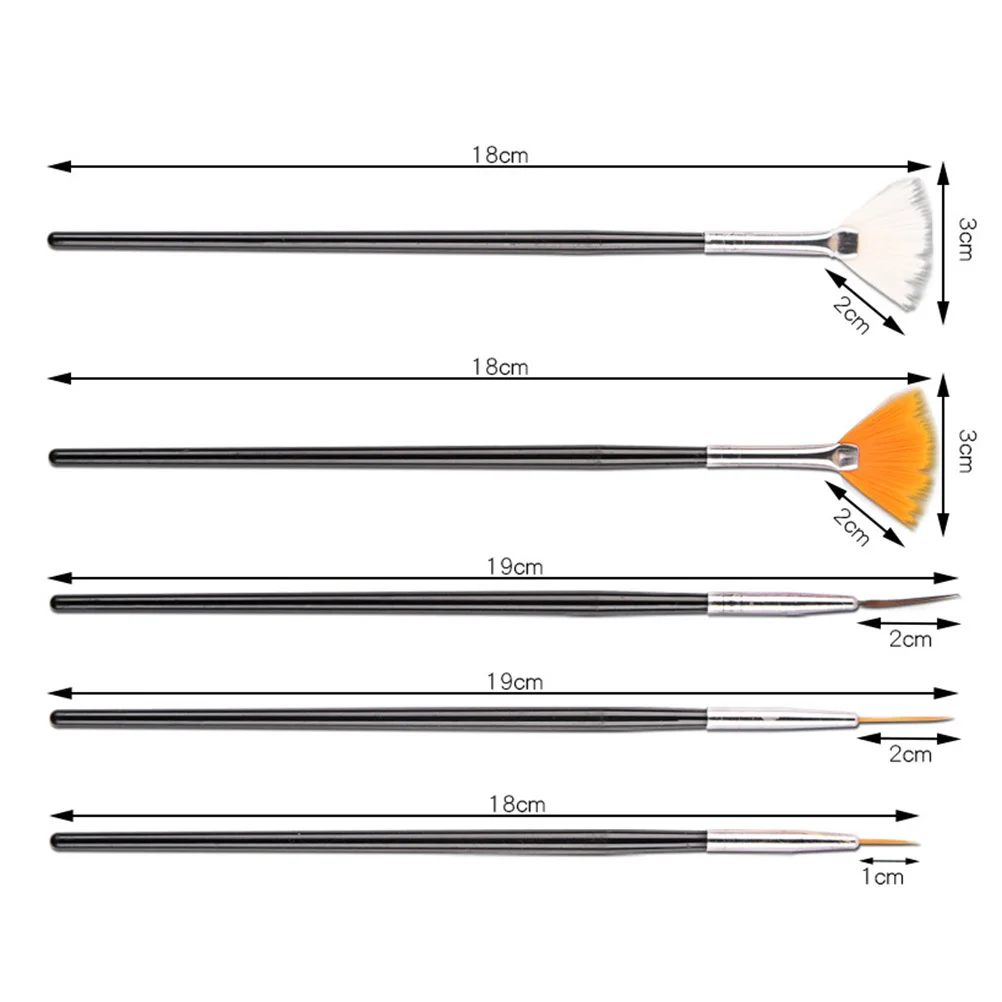 

Nail Art Brush Set Professional Tools Polish Drill Nails Pen Kit Painting Major