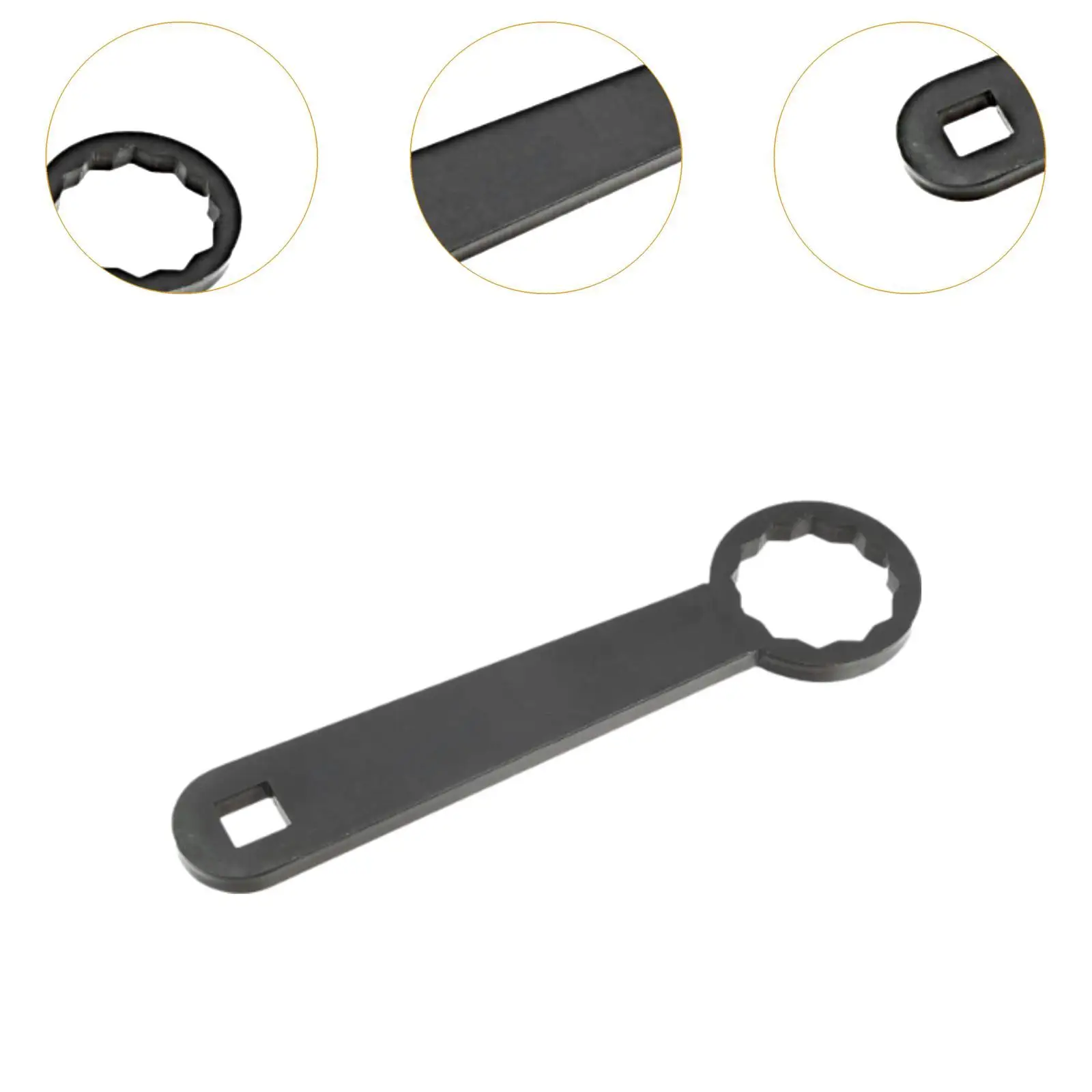 Rear Axle Nut Adapter Steel Black 36mm Adjust Belt Tension Square Drive Tool for Wheelbarrow Axle Maintenance