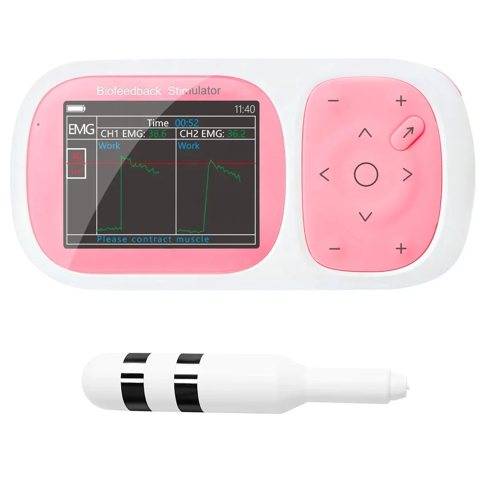 Rechargeable Pelvic Muscle Pain Relief Kegel Toner For Women and Men Pelvic Floor Muscle Training EMG Biofeedback Stimulator