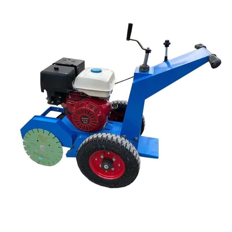 350Mm hand-push pavement vacuum slitting crack ash cleaning and cutting machine
