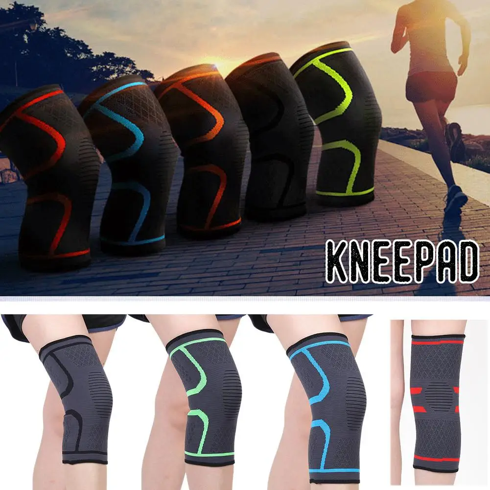 1PCS Fitness Running Cycling Knee Support Braces Elastic Nylon Sport Compression Knee Pad Sleeve For Basketball Volleyball Y4B2