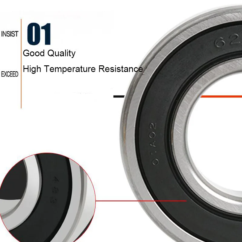 10 pièces R4-2RS R4RSx(x6.35x15.875 x 4.97MM) vente chaude de haute qualité résistant à la corrosion rainure profonde l'inventaire roulements à billes ABEC-3