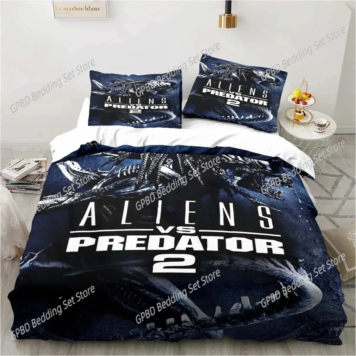 Alien Vs. Predator Predator Movie Bedding Set Bedroom Soft Modern Bedspreads Comefortable Duvet Cover Quilt Cover And Pillowcase