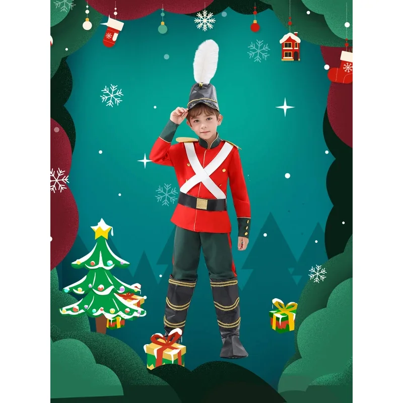 

Boys Storybook Character Toy Soldier Cosplay Dress-up For Kids Christmas Party Costume