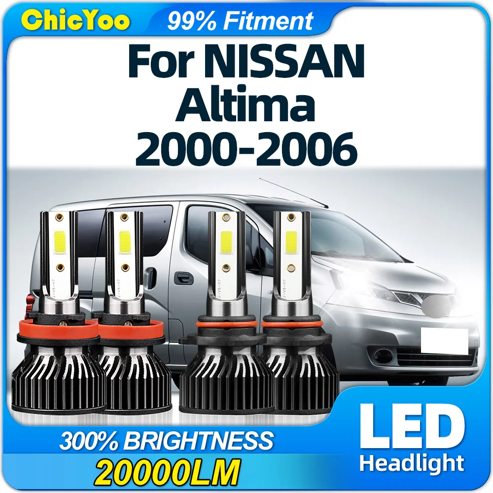 

240W LED Headlight Bulbs With Fan 40000LM CSP Car Headlamps 6000K 12V For NISSAN Altima 2000 2001 2002 2003 2004 2005 2006